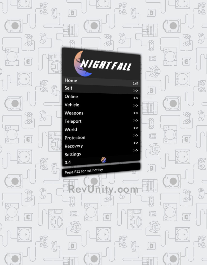 Nightfall RDR2 Mod Menu
